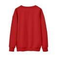 thumbnail image 6 of Valentine's Day Clothes Womens Love Heart Printed Crewneck Sweatshirts Loose Casual Long Sleeve Pullover Tops (L, Red #C), 6 of 7