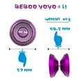 thumbnail image 3 of serony Bebooyoyoyo Cool Alliage Professionnel YoYo Roulement à Billes Ficelle Jouet Violet, 3 of 9