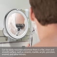 thumbnail image 2 of Shisuyan 7X Magnifying LED Tabletop Round Makeup Cosmetic Mirror with Sucker (White/Without Battery), 2 of 9