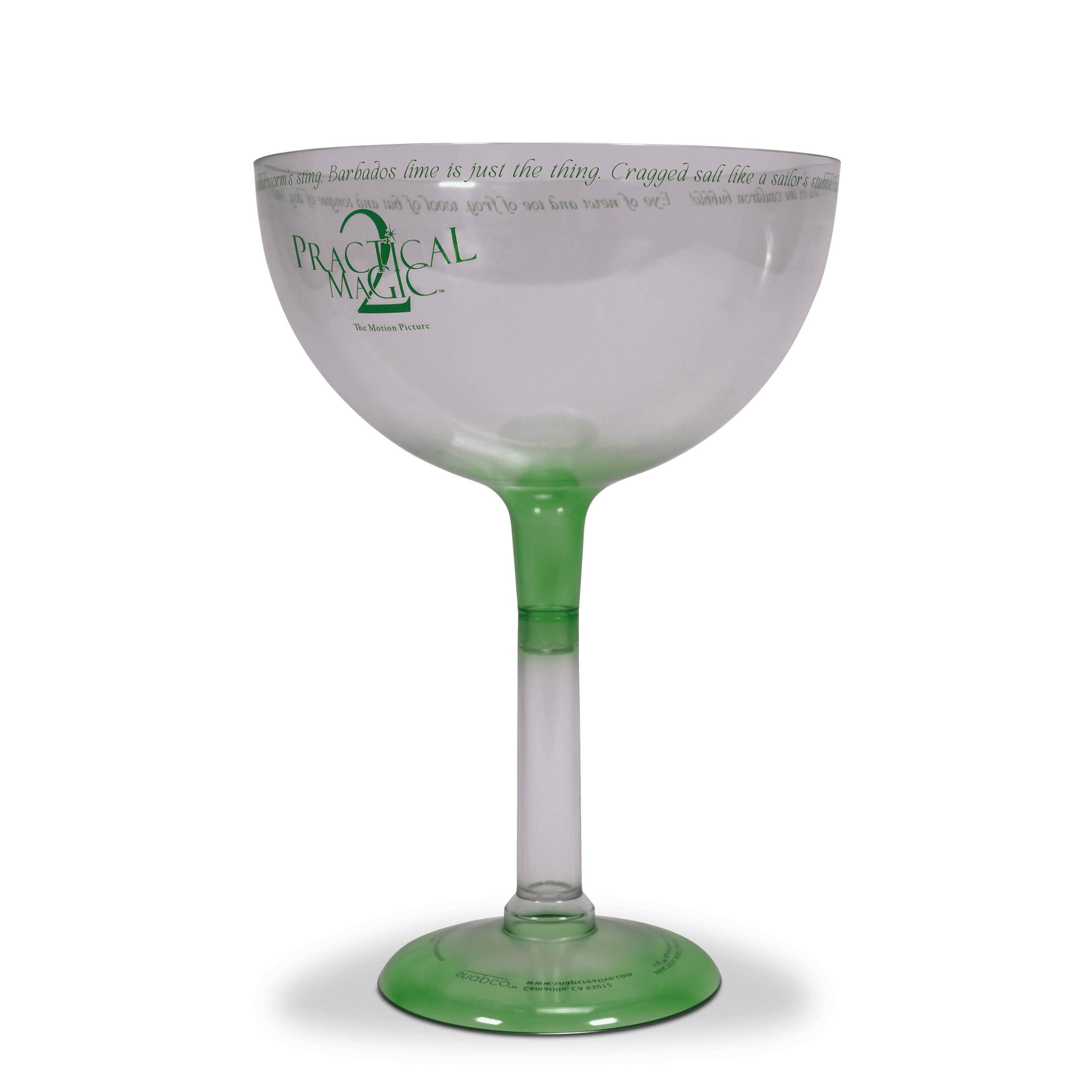 Practical Magic 2 Giant Margarita Glass Popcorn Bucket, Oversized Stemmed Movie Inspired Snack Bowl, Novelty Popcorn Holder for Home Theater Party Collector Display Gift