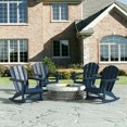 thumbnail image 2 of GARDEN Outdoor Adirondack Rocking Chairs for Patio (Set of 4), Navy Blue, 2 of 7