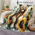 thumbnail image 3 of Cute Highland Cow Pattern Blanket, Soft Comfortable Throw Blanket, Cool Bedroom Bedding Blankets, Warm Nap Blanket for Home & Office & Camping, Soft Lightweight Blanket, 3 of 5