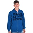 thumbnail image 5 of Major Key Success Motivational Zip Up Hoodie Men's Women's Brisco Brands X, 5 of 6