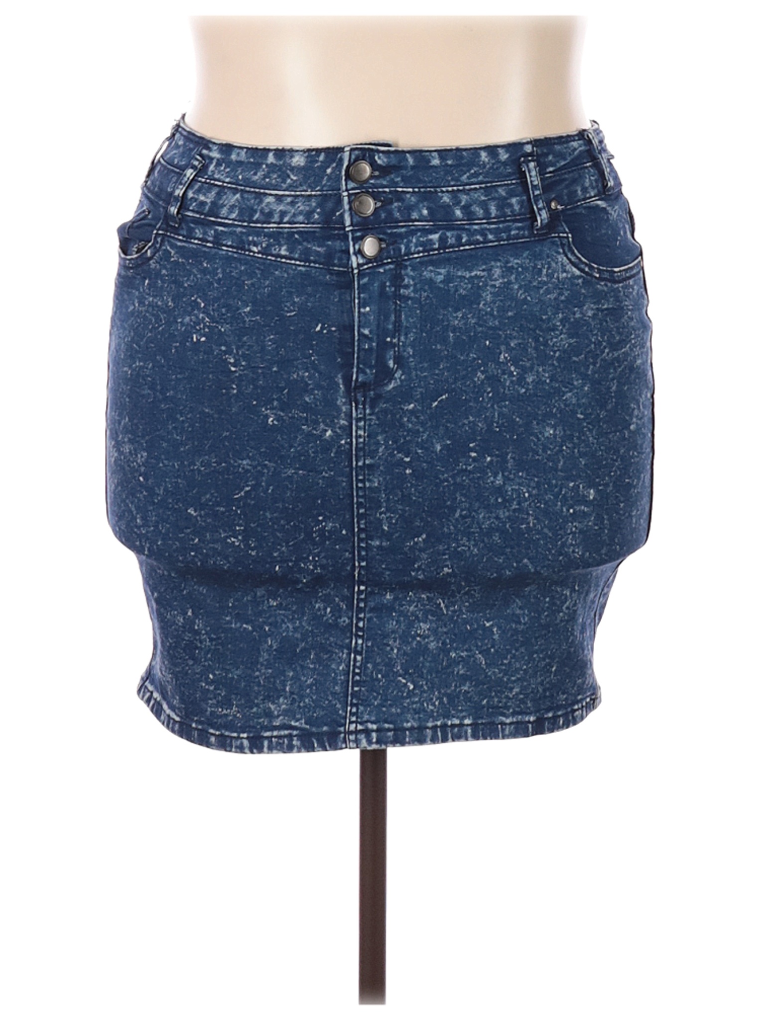 walmart plus size denim skirt