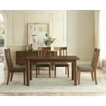 thumbnail image 3 of HQZX 60"Dining Table for 6 Person,Retro Kitchen Table,with Solid Wood Legs，Walnut, 3 of 8