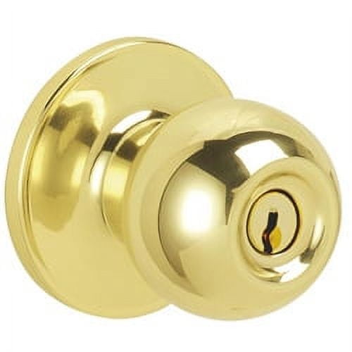 Dexter by Schlage J54CNA605 Corona Keyed Entry Knob, Bright Brass