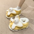 thumbnail image 3 of Women Plush Fruit Slippers Cute Banana Kawaii Fuzzy Indoor Winter Bedroom Shoes, 3 of 6