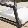 thumbnail image 4 of Outdoor 7 Piece Aluminum Dining Set with Wicker Dining Chairs and Cushions,White,Multibrown, 4 of 10