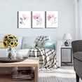 thumbnail image 4 of 3 Piece Modern pink red Flowers Canvas Wall Art for Bedroom Living Room decor,Bathroom Wall Decor,3 Panels framed Wall Watercolor Painting Kitchen Home Decoration Canvas Print Artwork Wall Mural, 4 of 6
