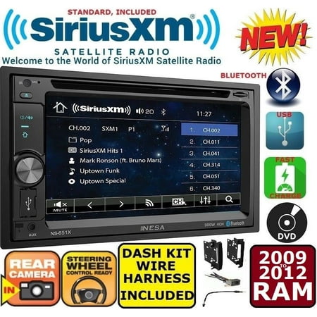 - 2009-2012 DODGE RAM TRUCK DVD BLUETOOTH TOUCHSCREEN USB CD AUX Car Radio Stereo