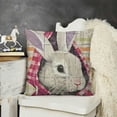 thumbnail image 2 of YINGXI Pillow Covers, Striped Decorations Spring Pillow Case for Home Sofa Couch Decor (Brown) 18x18in, 2 of 5