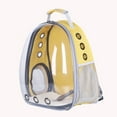 thumbnail image 1 of Cat Backpack, Ventilation Holes Transparent Window Reinforced Handle Large Space Pet Carrier Backpack  For Dogs For Walking, 1 of 8