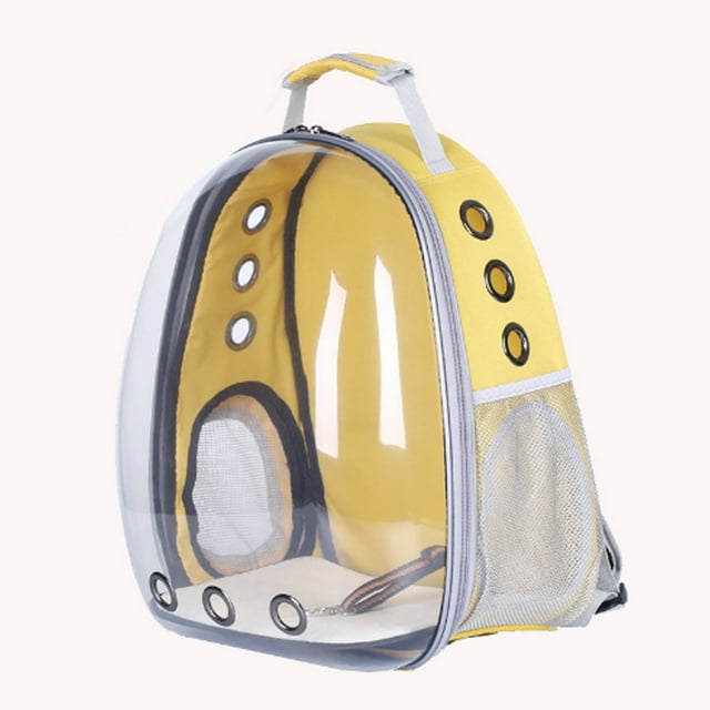 Cat Backpack, Ventilation Holes Transparent Window Reinforced Handle Large Space Pet Carrier Backpack For Dogs For Walking