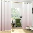thumbnail image 3 of Nanqianyi Pink White Ombre Blackout Curtains for Girls Bedroom, 52" Wx63" L, 2 Panels, Thermal Insulated Grommet Window Drapes, 3 of 7