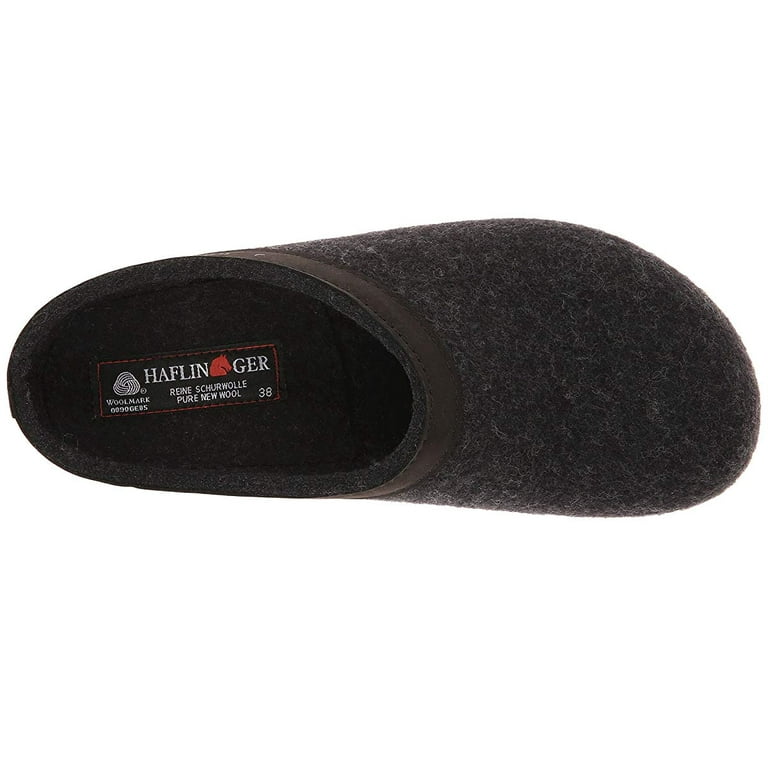 Haflinger unisex gzl leather trim grizzly clog cheap