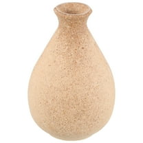 GOOHOCHY Wooden Flower Vase in Khaki for Home, Office, DIY Craft Decoration with Unique Shape Design