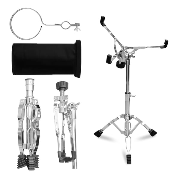 Snare drum stand, drum pad stand adjustable height 14.5 to 23 inches, accessory arm kit tripod snare drum stand suitable