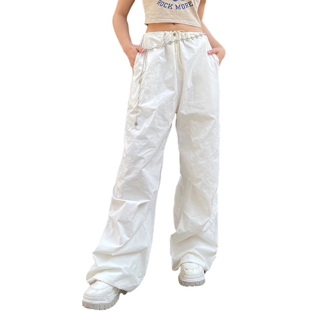 Txlixc Pantalones de mujer, pantalones elásticos de color sólido Txlixc moda