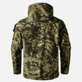 thumbnail image 3 of Domuza Men's Softshell Jacket Fleece Lined Windbreaker Waterproof Hooded Jacket Winter Warm Loose Fit Hiking Travel Coat with Pocket Camouflage XL, 3 of 3