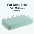 thumbnail image 4 of Kelnaro 2 Pieces Double-layer Muslin Cotton Fitted Sheets, Ultra Soft and Breathable Mini Crib Sheets, 24x38 Inches, Mint Green, 4 of 5