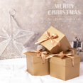 thumbnail image 4 of Cajas de regalo GP SUP 15x15x15 cm doradas con cinta, 6 unidades, 4 of 9