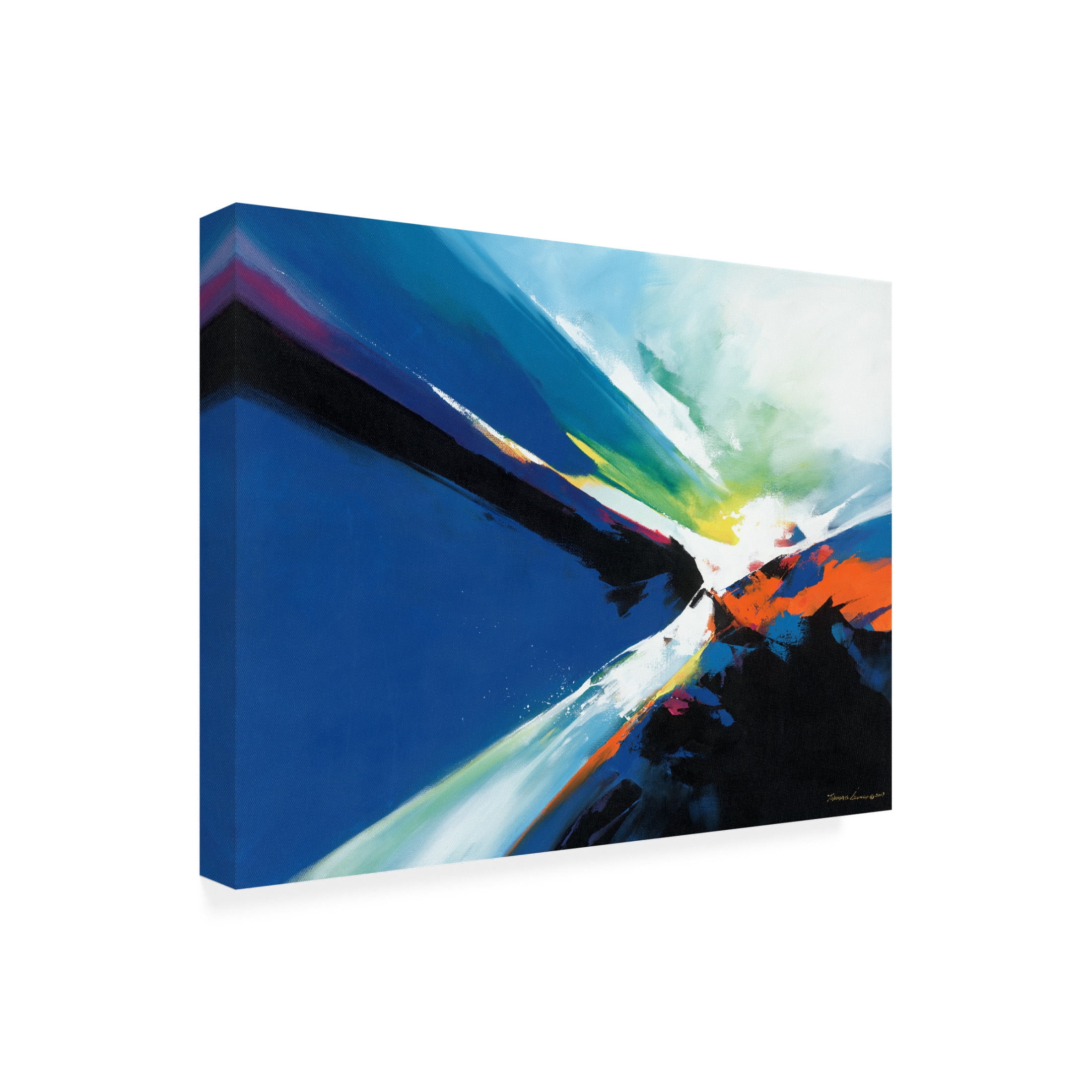 Canvas Wall Art - Thomas Leung 'Power and Velocity' Wall Art for Living Room, Bedroom, or Office Décor by Trademark Fine Art - 32 x 24 Inches