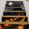 thumbnail image 2 of Calcomanía para Halloween, noche y noche, diseño de calabaza, escalera del castillo, 2 of 5