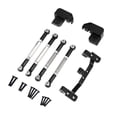 thumbnail image 2 of Fiocias RC Car Axle Rod Aluminum Alloy Replacement Kit Model Car Axle Rod Four Link Mount Rod Secure Fitment Complete Set Suitable for RC Crawling Sports DIY black, 2 of 8