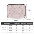 thumbnail image 3 of Rose Gold Flower Shape 17 inch Portable Laptop Sleeve Compatible with MacBook Air Notebook Computer Case for Men Women College School Students, 3 of 7