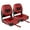 Red, variant on Costway Set of 2 Low Back Boat Seat Folding Fishing Boat Seat Stainless Steel Screws Included