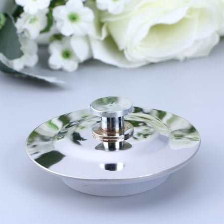 

Tub Stopper Stainless Steel Tub Drain Hair Catcher and Stopper Bathtub Drain Cover Bath Plug Drain Stopper Tub for Home and Hotel （Pattern C White Silicone Stopper Odorless Suitable for 40-45mm Holes）