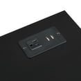 thumbnail image 2 of Convenience Concepts 24x15.75" Melbourne 2-Drawer End Table with Charging Station, Modern Black Wood, 2 of 8