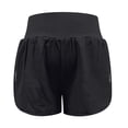 thumbnail image 2 of Women's High Waist Wide Leg Yoga Shorts with Elastic Waistband for Fitness and Tennis,Black,XS, 2 of 5