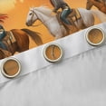 thumbnail image 4 of Homewish Western Cowboys Black Out Curtains for Teens Boys Girls,Animal Horse Curtains Pack of 2 (42x63 Each),Exotic Style Bedroom Curtains,Luxury Bedroom Decor, 4 of 6