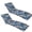 Blue Leaves, variant on Eurhowing Outdoor Chaise Lounge Cushion 76"×23"×3", Waterproof Thick Patio Furniture Cushions with Cover, High-Density Foam Chair Pads for Poolside & Deck, 2 Pack, Ethnic