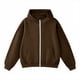 thumbnail image 4 of HongQid Hoodies for Women Soft Zip Up Hooded Long Sleeve Casual Oversized Sweatshirt Hooded Tops, 4 of 7