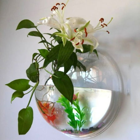 Home Decoration Wall Mount Fish Tanks Goldfish Bowl Acrylic