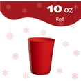 thumbnail image 6 of PLASTICPRO 10 Oz Disposable Cups Plastic Tumblers Party Cups Red, 50-Pack, 6 of 7