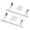 2pc, variant on 7430670 Plastics Refrigerator Handle Push Pull Design for Long Lasting Durability