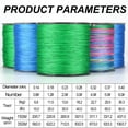 thumbnail image 4 of Sougayilang Braided Fishing Line 8 Strands Big Game PE Wire Japan High Performance for Saltwater, 4 of 8