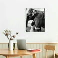 thumbnail image 3 of Nawypu Retro Sign Wall Decor Black And White Girl and Elephant Wall art Poster Modern Home Decor Art Poster Home Bar Shop Decorations Coffee Vintage Sign Gift, 3 of 5