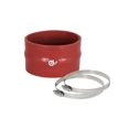 thumbnail image 3 of Advanced FLOW Engineering Air Intake Hose Coupler 59-00060 Magnum Force; 3-1/2 Inch Inside Diameter; 2-1/4 Inch Length; With Hump; Red; Silicone; With 2 Worm Gear Clamps, 3 of 3