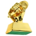 thumbnail image 3 of IBASETOY Golden Resin Singing Trophy with Microphone Sculpture for Party Awards and Competitions, 3 of 8