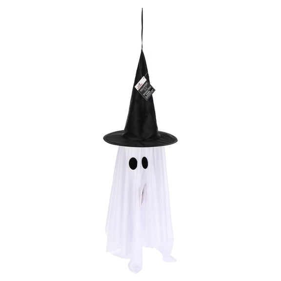 Hanging Ghost Decoration, White and Black, 31.5", Halloween by Way To Celebrate