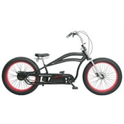 WonderWheels Cyclone E Bike 26' 4.0 Tires Rated Power 500W Motor, - Black, Polish Rims