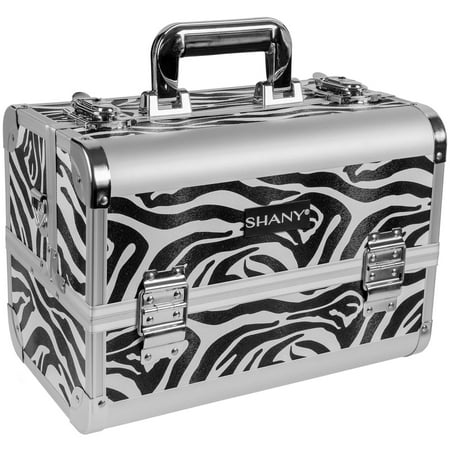 SHANY Premier Fantasy Collection Makeup Artists Cosmetics Train Case - Zebra