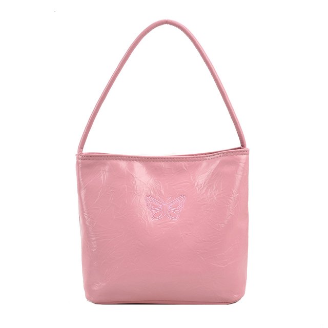 Bolsa A Cuestas Bolso Hobo para mujer, bolso para la axila con mariposa Y2K, bolso bordado de cuero PU, bolso para niña Ehuebsd Para Estrenar