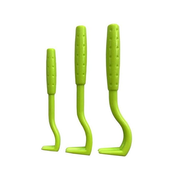 Greeniant 3 uds. Herramienta para quitar pulgas de mascotas, removedor de gancho para rascar, suministros de aseo para perros y gatos, Suministros para perros Verde