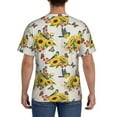 thumbnail image 2 of Naloa Bird Sunflowers Men's T-Shirt Sport T-shirt Men's Basic Tee Casual Men's Shirt, Round Neck, Short Sleeves - X-Large, 2 of 5