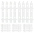 thumbnail image 1 of FONDOTIN 10Pcs Plastic Garden Fence White Decorative Christmas Tree Fence for Party Scene, 1 of 8